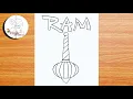 Download Lagu Ram Hanuman Gada Tekening | Eenvoudige Tekening | Bajrangbali Tekening Stap voor Stap