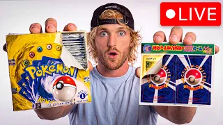Peeling the World’s First Pokémon Cards & Opening ANOTHER 1st Edition Box (Official Live Stream)