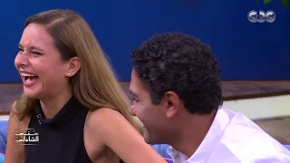 تحدي اللغة الروسية من نيللي كريم وآسر ياسين مع منى الشاذلي 