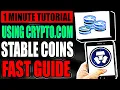 Using Crypto com Stable Coins Fast Step By Step - Full Tutorial