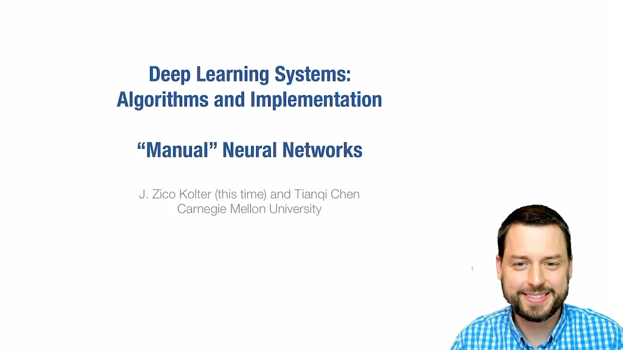 Lecture 3 (Part I) - "Manual" Neural Networks