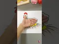 Draw a hen with your hand