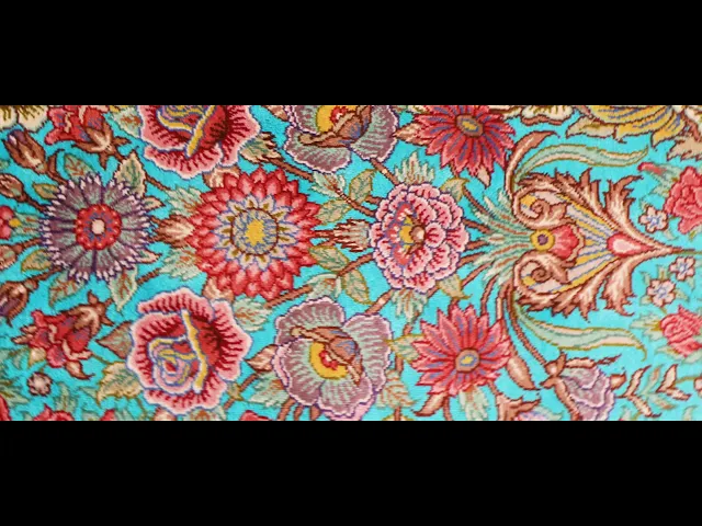 ミルメヒディ工房 赤い薔薇と生命の樹 143×230cm (ID12004)