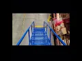 What are the key features of steel rolling ladders
