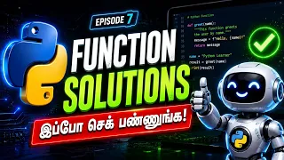 Python Functions in Tamil Episode 7 Complete Practice Solutions