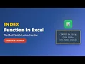 Excel INDEX Function The Ultimate Lookup Guide for Beginners