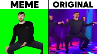 Mr Beast Rizz Original vs Meme Side by Side Comparison