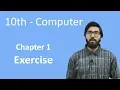 10th Class Computer - Ch 1