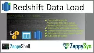 Load data into Redshift using ZappyShell Command Line tools