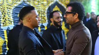 عزاء والد الفنان محمد رمضان بحضور جميع نجوم الفن وتأثر الفنان ووالدته وزوجته وأولاده 