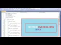 Method Overloading in C Polymorphism Part-1 OOPS Object-Oriented Programming in C