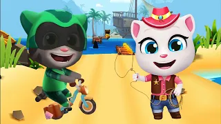 Tarantula Tom Gold Run Vs Cowboy Angela Gold Run - Talking Tom Gold Run