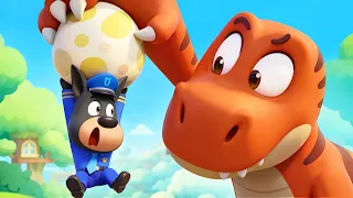 Where's the Egg? | Dinosaur Stories | Safety Rules | Sheriff Labrador | Kids Cartoon | BabyBus