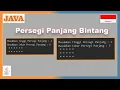 Program Java Membuat Pola Persegi Panjang Bintang