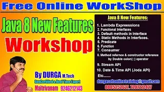 Java8 Predefined Functional Interface Predicate Function Consumer Supplier by Durga On 29-7-2018