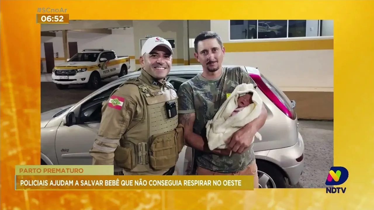 Polícia ajuda salvamento de bebê prematuro em Concórdia