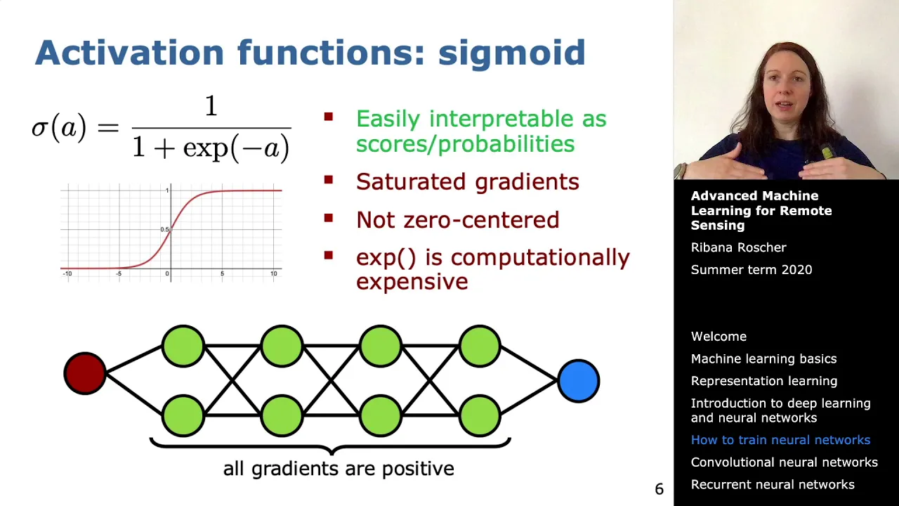 Advanced Machine Learning for Remote Sensing: Train neural networks