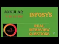 Infosys Angular Interview Questions - 5 to 10 yrs