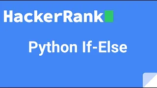 01 Python If-Else HackerRank