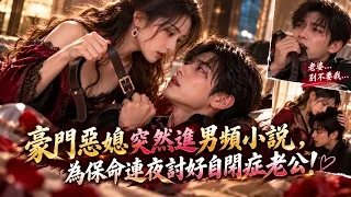 豪門惡媳突然進男頻小說，為保命連夜討好自閉症老公，誰知男人竟捧著皮帶求她打自己，還哭著喊老婆別不要我！