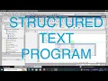 Lesson 7 Basic Structured Text SCL PLC Programming start stop pump