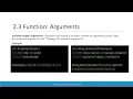 18 Python User defined functions with various argument types