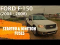 Ford F-150 - STARTER IGNITION FUSES AND RELAY LOCATION 2004