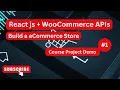 React js Store with WooCommerce API WordPress with React js Project Demo