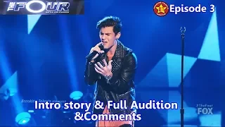 Download Sean Cavaliere sings Stitches (by Shawn Mendes) Full Audition \u0026Comments The Four 2018 Episode 3 MP3