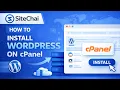 How to Install WordPress on cPanel Bangla SiteChai