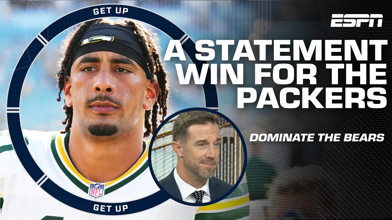 'The statement of the day!' 👏 - Alex Smith PRAISES Packers for DOMINANT win over Bears | Get Up