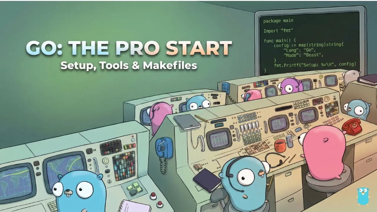 Go Programming Course [01]: Setup, First Program, go.mod, Build Tools & Makefile