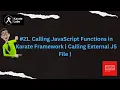 Calling JavaScript Functions in Karate Framework Calling External JS File