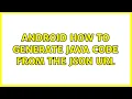 Android How to generate java code from the json url