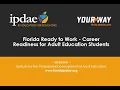 Florida Ready to Work - Career Readiness for Adult Education Students Webinar