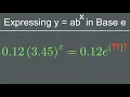 Expressing y ab x in Base e The Westcoast Math Tutor