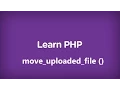 move uploaded file function in php