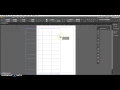 Creating a Table in Indesign