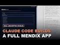 Claude Code Builds a Full Mendix App the Concord Build Session