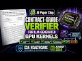 A Contract-Grade Verifier for LLM-Generated GPU Kernels and a Native Blackwell Backward for the Gat