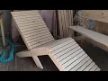 Lagu Making a garden deck chair from pine wood Sodo denio kėdės gamyba iš pušies medienos 