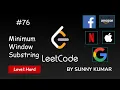 Minimum Window Substring Two Pointers HashMap 76 LeetCode Day 15