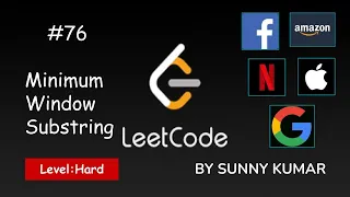 Minimum Window Substring Two Pointers HashMap 76 LeetCode Day 15