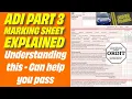 ADI Part 3 Marking Sheet Don t Miss These Marking Criteria