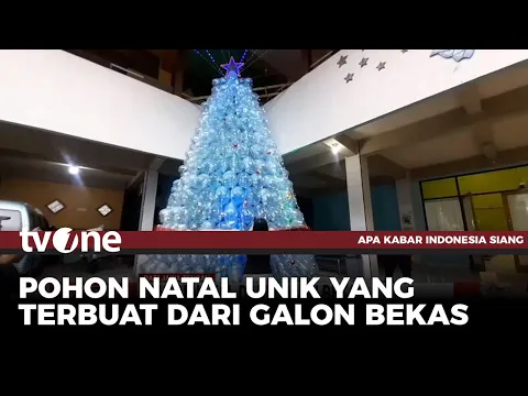 Kreatif! Jemaat Gereja di Pati Buat Pohon Natal dari Galon Bekas