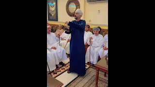 الشاعر عبدالله مسلم الرواس ابومسلم مدح الرواشد مجلس أبناء المرحوم الشيخ عبدالله سعيد بدر الرواس 