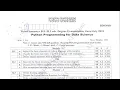 Previous year QPs BDS306B Python Programming for Data Science