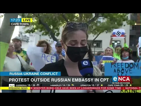 Download MP3 Protest outside Russian embassy in Cape Town