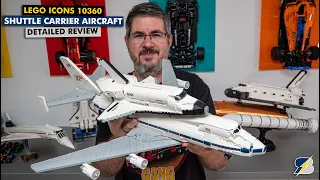 LEGO Icons 10360 Shuttle Carrier Aircraft detailed building review - you MUST see what's inside!