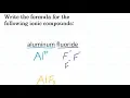 Writing Formulas For Binary Ionic Compounds - Practice